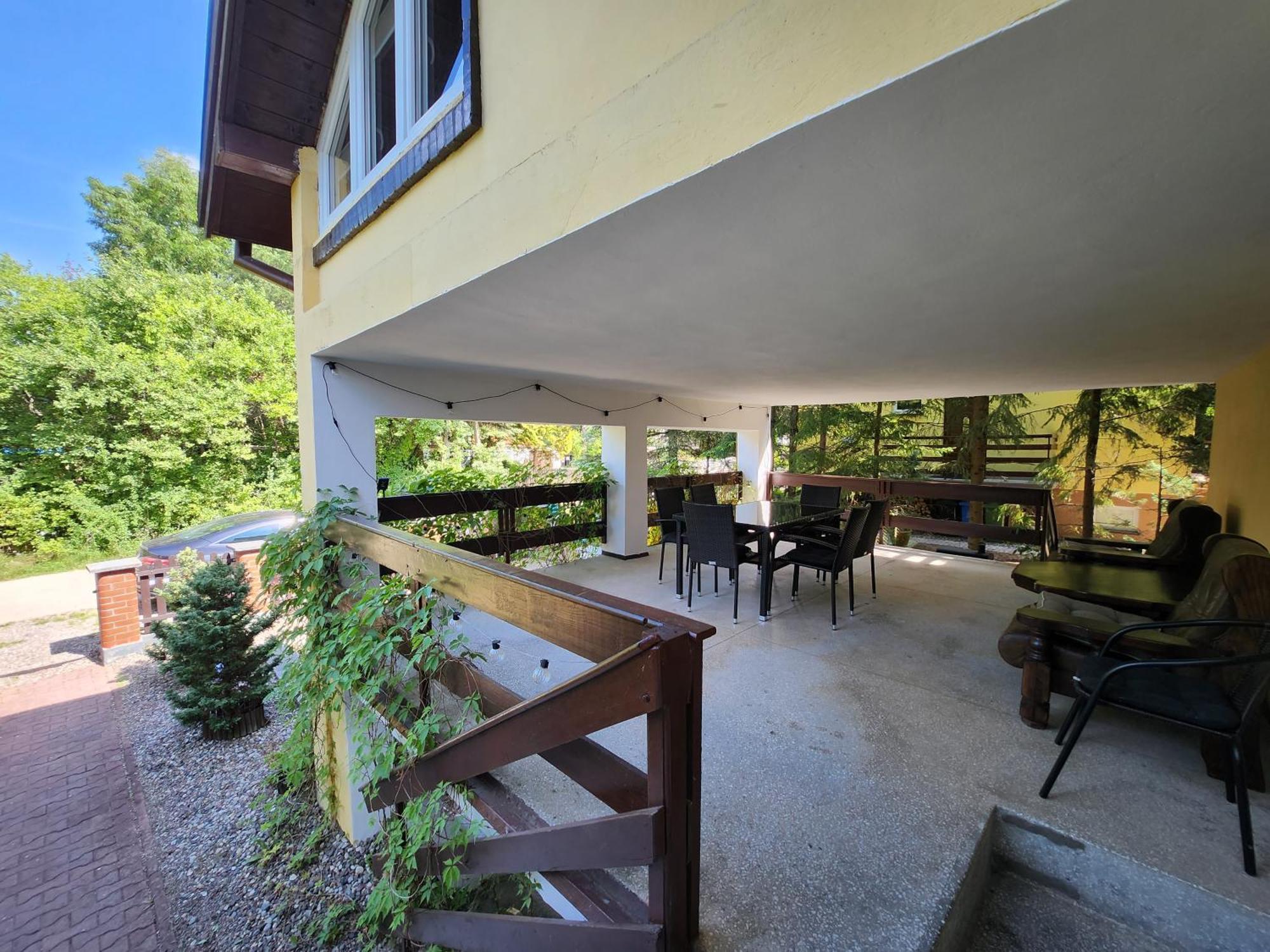 Duzy Dom Wilkasy Zalesie 100M Od Plazy Villa Exterior foto